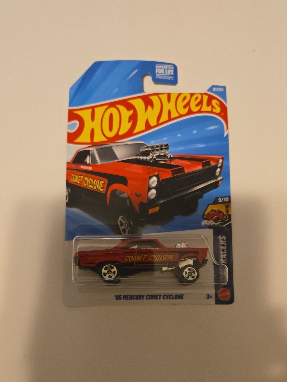 Hot Wheels '65 Mercury Comet Cyclone - Red and Black Diecast